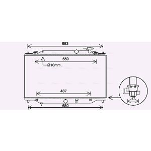 Motorkühler AVA COOLING MZ2287