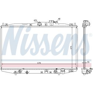 Radiador, refrigeración de motor NISSENS 63345