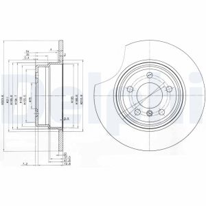 Bremsscheibe DELPHI BG3629