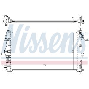 Radiator, motorkoeling NISSENS 630712