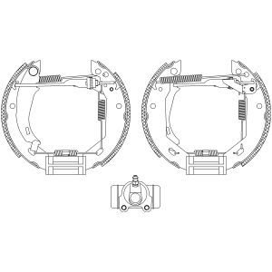 Jeu de mâchoires de frein Shoe Kit Pro TEXTAR 84031806