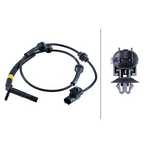 Sensor do ABS traseiro, direito HELLA 6PU 358 251-451