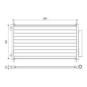 Condenseur (climatisation) VALEO 822734