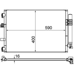 Condenseur (climatisation) MAHLE AC 861 000S