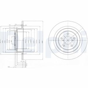Bremsscheibe DELPHI BG4154