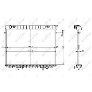 Radiator, motorkoeling EASY FIT NRF 519532