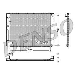 Jäähdytin, moottorin jäähdytys DENSO DRM50054