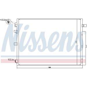 Condensador, aire acondicionado NISSENS 940397