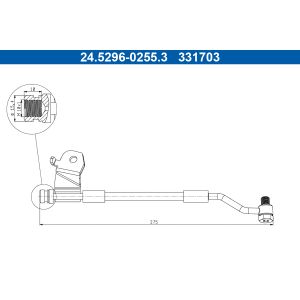 Flexible de frein ATE 24.5296-0255.3