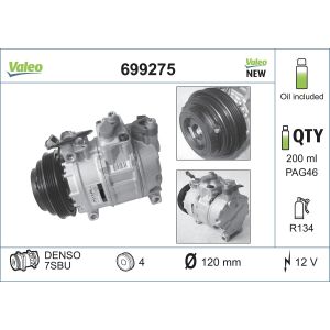 Kompressor för luftkonditionering VALEO 699275