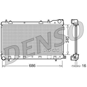 Arrefecedor do motor DENSO DRM36003