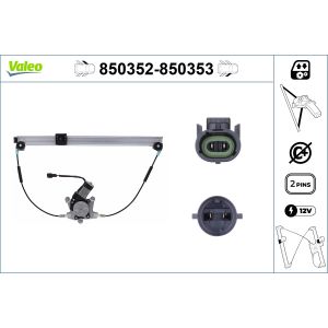 Regulador de janelas VALEO 850353
