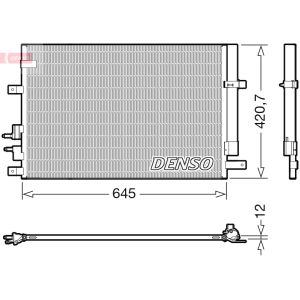Condensator, airconditioning DENSO DCN01024