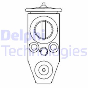 Paisuntaventtiili, ilmastointilaite DELPHI CB1016V