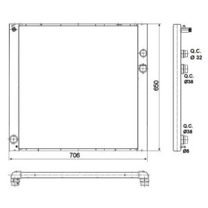 Kühler, Motorkühlung NRF 53100