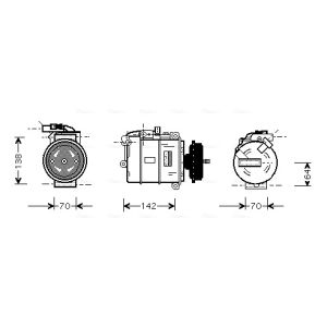 Compressor, ar condicionado AVA COOLING VNK087