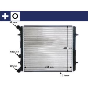 Raffreddatore motore MAHLE CR 367 000S