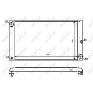 Radiador, refrigeración de motor NRF 53725