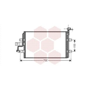Condenseur (climatisation) VAN WEZEL 58005262