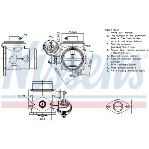 EGR-ventil NISSENS 98301