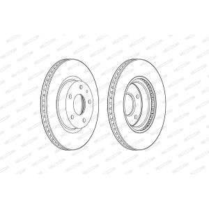Remschijf FERODO DDF2465C