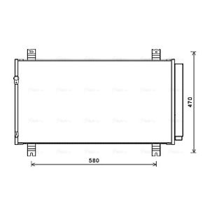 Kondensator, Klimaanlage AVA COOLING MT5258D AVA