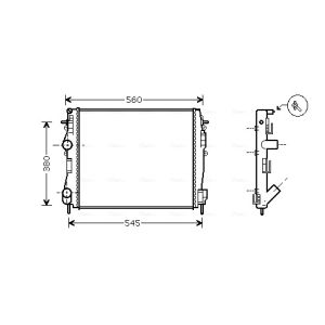 Arrefecedor do motor AVA COOLING RT2309