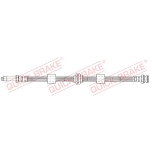 Tubo do travão flexível traseiro, esquerdo QUICK BRAKE 32.976