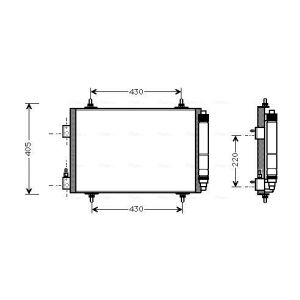 Condensador, ar condicionado AVA COOLING CNA5192D AVA