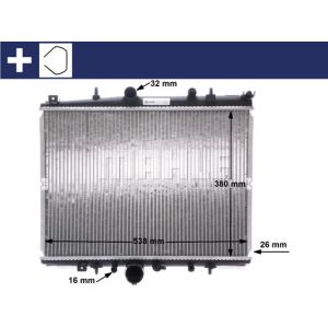 Radiador, refrigeración de motor MAHLE CR 1433 000S