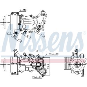 Enfriador de aceite NISSENS NIS 90992