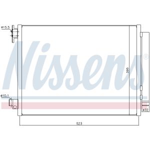Condensator, airconditioning NISSENS 940321