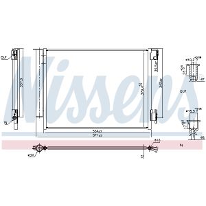 Kondensator, Klimaanlage NISSENS NIS 941197