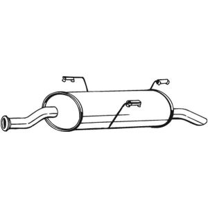 Geluiddemper achter BOSAL 190-209