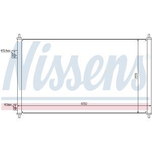 Condensatore, impianto di climatizzazione NISSENS 94771