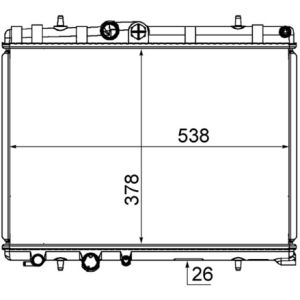 Arrefecedor do motor MAHLE CR 1863 000S