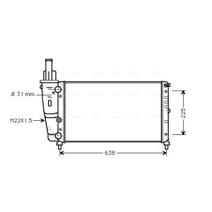Motorkühler AVA COOLING FT2228