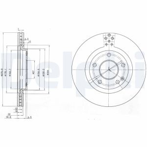 Disco de freno DELPHI BG3829