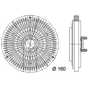 Embrague, ventilador de radiador BEHR   MAHLE CFC 44 000P