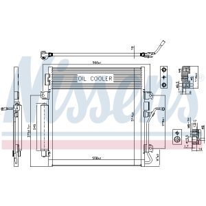 Lauhdutin, ilmastointilaite NISSENS NIS 940461