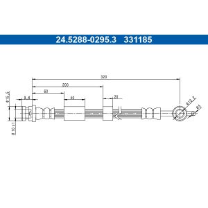 Flexible de frein ATE 24.5288-0295.3
