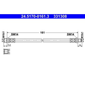 Bremsschlauch ATE 24.5170-0161.3