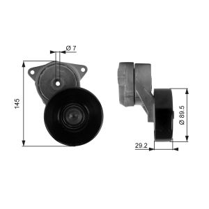 Tensor da correia, correia com nervuras em V GATES T38169