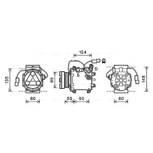 Compressor, ar condicionado AVA COOLING MTAK242