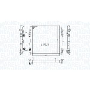 Arrefecedor do motor MAGNETI MARELLI 350213995000