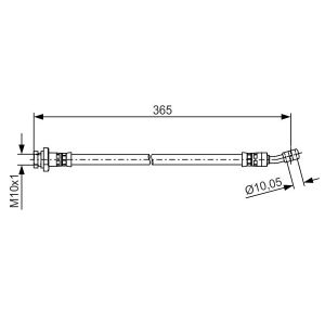 Tubo flessibile del freno BOSCH 1 987 481 499