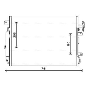 Condensador, sistema de ar condicionado AVA COOLING AUA5217D