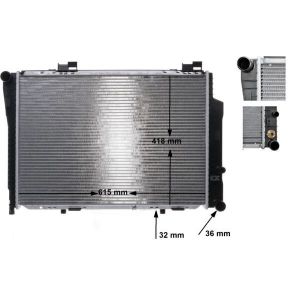 Arrefecedor do motor MAHLE CR 270 000S
