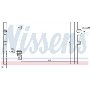 Condensator, airconditioning NISSENS NIS 940190