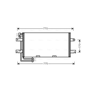 Condensador, sistema de ar condicionado AVA COOLING VN5195